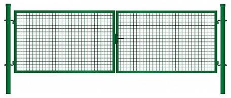 BRÁNA ŠTANDARD záhradná brána Záhradná brána s výplňou zváraná sieť oko 50x50mm, ødrôtu 4,0mm, profil rámu ø40mm Povrchová úprava: pozinkovaná + práškovo poplastovaná (zelená) Stĺpiky kruhový profil