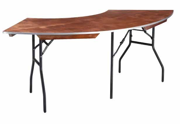 MOBILIÁR STÔL OCEAN - OBDĹŽNIK Kvalitný cateringový stôl obdĺžnikového tvaru s pevnou oceľovou skladacou konštrukciou.