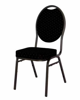 cena pri osobnom odbere: 3,00 EUR STOLIČKA BRILIANT S NÁVLEKOM Pohodlná čalúnená stolička s vysokým operadlom s elastickým návlekom. Možnosť elastickej alebo klasickej stuhy rôznych farieb.