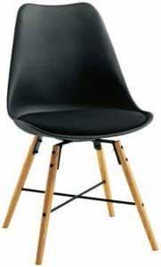 MOBILIÁR STOLIČKA KLASIK Klasická konferenčná stolička s čiernym čalúnením, širokým a pohodlným posedom. Stoličky sú stohovateľné.
