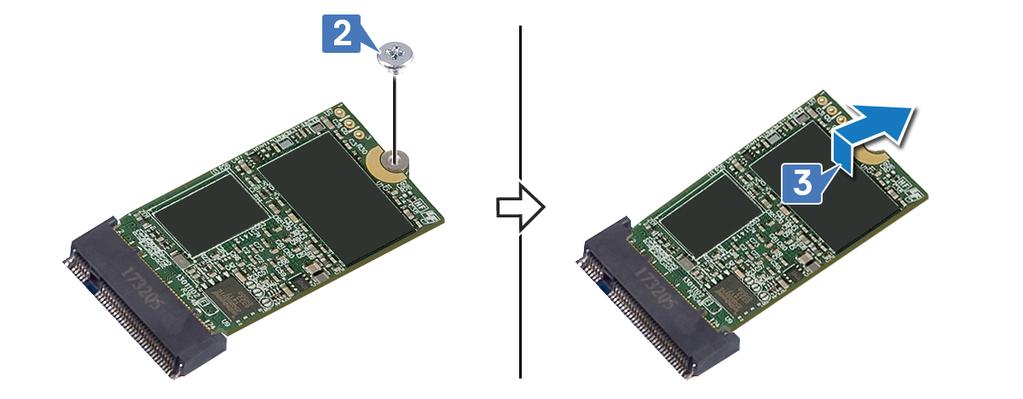 Postup 1 Nájdite na systémovej doske jednotku SSD/pamäť Intel Optane.
