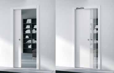 PRÍSLUŠENSTVO RLLENTY SOFT Futuristický doplnok určený pre jednokrídlové a dvojkrídlové systémy Eclisse. Stačí potiahnuť dvere a od určitého okamihu sa dvere jemne zatvoria samé.