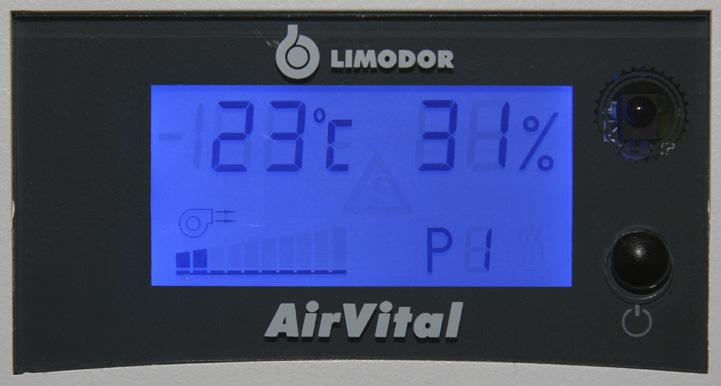 vzduchu: trojvrstvový, syntetický kompozitný filter Trieda filtra: F7 Stupeň rekuperácie tepla: do 73 % AirVital ovládanie Lokálne ventilačné zariadenie je sériovo vybavené