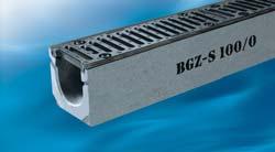 BGZ-S Žľaby pre vysokú záťaž SV >> BGZ-S SV 100 s liatinovou hranou až do tr.