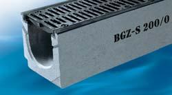 BGZ-S Žľaby pre vysokú záťaž SV >> BGZ-S SV 200 s liatinovou hranou až do tr.