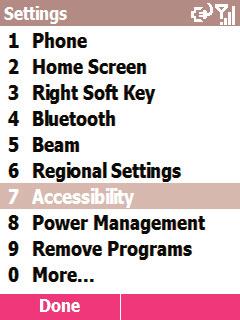 SDA Užívateľská príručka 23 Ako zmeniť nastavenie pauzy Multipress Time-Out 1. Zvoľte Štart (Start) > Nastavenie (Settings) > Sprístupnenie (Accessibility). 2. V poli Multipress time-out vyberte dĺžku pauzy medzi stláčaním klávesy, ktorú uprednostňujete.