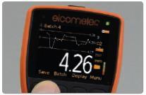 Vlastnosti hrúbkomeru Elcometer 500 Rýchly S rýchlosťou merania viac ako 60 meraní za minútu v štandardnom režime a viac ako 140 meraní za minútu v režime Scan môže hrúbkomer Elcometer 500 výrazne