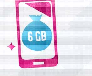Použite Telekom appku a jednoducho si vyberte balík ročných dát, ktorý vám bude najviac vyhovovať. B.