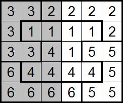Tieto čísla sú vypísané vedľa mriežky vo vzostupnom poradí. 9) Triplets Fill in the whole grid with numbers.