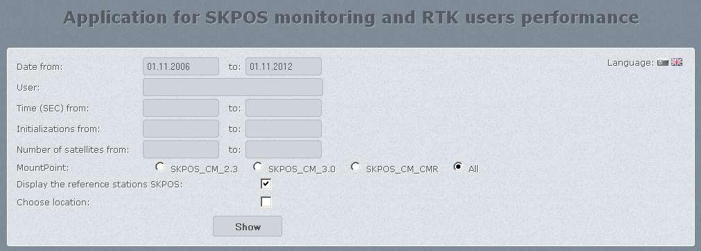 Monitoring And RTK Users Performance