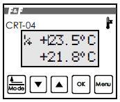 Účel CRT-04 je elektronický programovateľný multifunkčný regulátor umožňujúci ovládanie vykurovacích zariadení za účelom udržiavania stálej teploty v miestnosti alebo regulácie teploty okolia.
