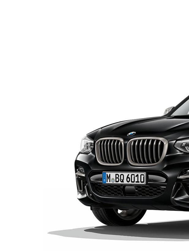 BMW M PERFORMANCE. Nové BMW X3 M40i. Dizajnové prvky, exkluzívne vyhradené pre automobily M Performance, zvýrazňujú dynamický potenciál BMW X3 M40i zvonku aj vnútri.