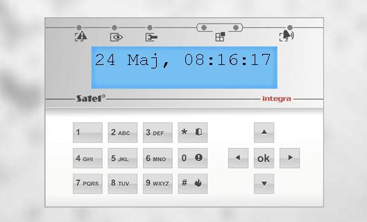 32 ETHM-1 Plus SATEL 4. Kliknúť na LOGIN. 5. V prehliadači sa zobrazí virtuálna LCD klávesnica (obr. 20). Obr. 20. Prehliadač WWW: virtuálna LCD klávesnica. 7.