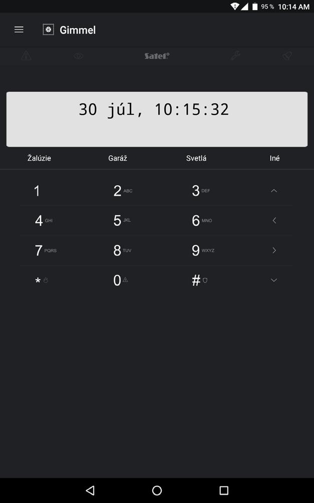36 ETHM-1 Plus SATEL Obr. 23. Aplikácia INTEGRA CONTROL (systém Android): virtuálna LCD klávesnica. 8 Technické informácie Napätie napájania.