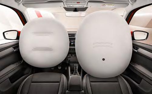 V novom modeli FABIA vás chráni šesť airbagov, ktoré sú dodávané ako štandardná výbava.
