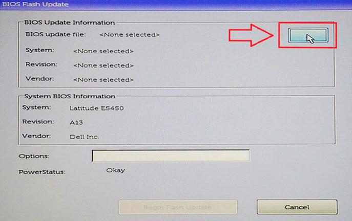 2 Zapnite systém a stlačením klávesu F12 zobrazíte ponuku jednorazového zavedenia systému. Šípkami vyberte možnosť aktualizácie flash systému BIOS a stlačte tlačidlo Enter.