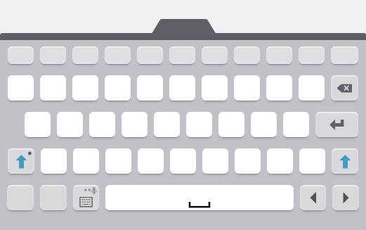 Základy : Prepnutie na pohyblivú klávesnicu. Klávesnicu môžete presunúť na iné miesto potiahnutím položky. Prepnúť na štandardnú klávesnicu. Kopírovanie a vkladanie 1 Ťuknite a podržte prst na texte.