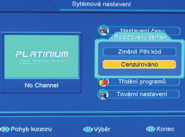 Editor TV zámku Multi jazykové OSD (Anglicky, Nemecky, Francúzsky, Česky atď.