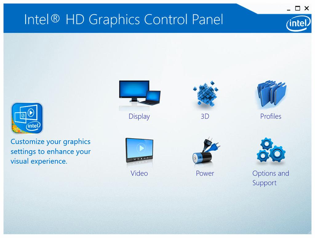 Zmena nastavení displeja v ovládacom paneli Intel HD Graphics 1 Kliknite pravým tlačidlom myši alebo sa dotknite a podržte stlačenú pracovnú plochu a vyberte položku Grafické nastavenia Intel(R) pre