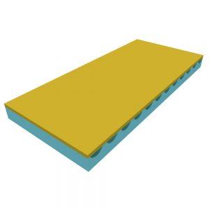 Strana: 2 MATRAC VEGA Luxusný matrac v kombinácii Visco elastickej pamäťovej peny a vysoko pružnej studenej HR peny hustoty 40kg/m3.