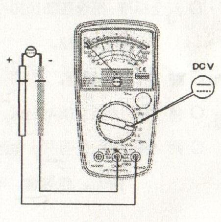 2. Striedavé napätie AC: (DCV) Prepínač prepnite na rozsah ACV, čierny a červený merací kábel pripojte k skúšanému obvodu a zmerajte hodnotu striedavého napätia