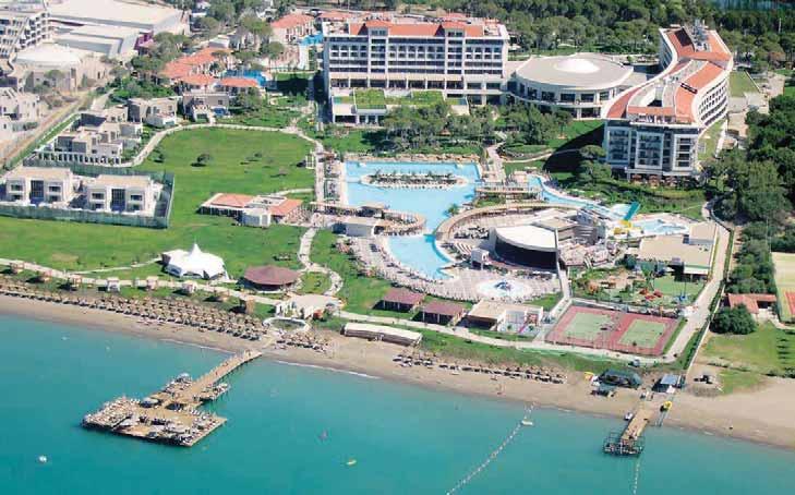 Turecko I Belek RODINNÝ HOTEL Hotel ELA QUALITY RESORT GOLF Luxusný hotelový rezort s rozlohou až 110.
