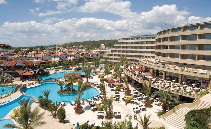 Turecko I Side-Manavgat OBĽÚBENÝ HOTEL Hotel PEMAR BEACH RESORT Známy a obľúbený hotel sa nachádza v kľudnejšej časti Manavgat v blízkosti mesta