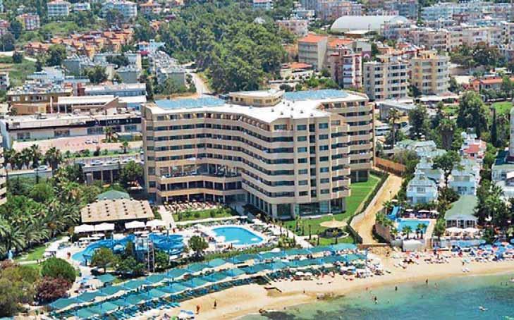 Hotel sa nachádza v časti Avsallar, v blízkosti jeho centra, 22 km od Alanye a 90 km od letiska v Antalyi.