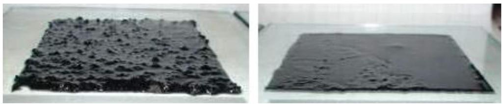 A) Pri kontinuálnej metóde výroby CRmB (obrázok 4 [8]) je do spojiva primiešavaný gumový granulát obvykle v množstve 15 % až 25 %.