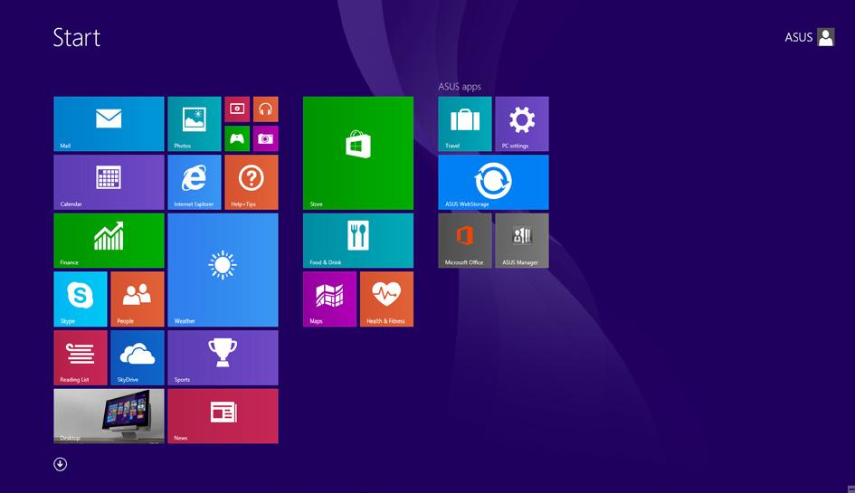 Windows UI Systém Windows 8.1 využíva dlaždicové používateľské rozhranie (UI), ktoré vám umožňuje organizovať a jednoducho získavať prístup k aplikáciám Windows z úvodnej obrazovky Start.