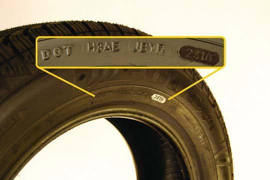 pneumatike označenie DOT viď. Obrázok vľavo, ktorý detailne odfotíme.