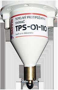 TPS 01-110 Tepelný protipožiarny senzor Účel: TPS je unikátny autonómny tepeľny aktivačný a