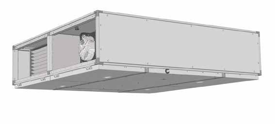 4. Konštrukcia jednotky CFL-WRG Komfortná plochá vetracia jednotka (CFL 32) zo strany obsluhy prívod vzduchu