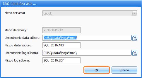 Obr. č. 3 V zobrazenom formulári do poľa SQL Server napíšte názov vášho SQL servera a vyberte spôsob prihlásenia. Obr. č. 4 Obr. č. 5 Firmu otvoríte výberom z hlavného menu programu Firma Otvor a môžete s touto databázou pracovať ako doteraz.