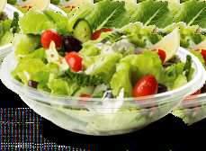Salaty Salad 300/150g Miešaný zeleninový šalát s grilovaným 7,20 kuracím mäsom, slaninkou, parmezánom a bylinkovým dresingom, toast /A: 1, 7, 10/ (Vegetable salad with grilled chicken breasts, bacon,