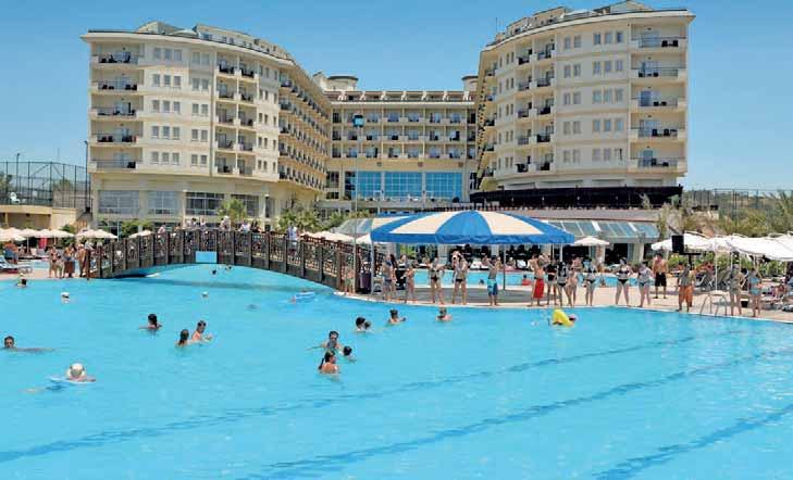 Turecko I Alanya-Okurcalar RODINNÝ Hotel MUKARNAS SPA & RESORT Prvotriedny De-luxe hotelový a kúpeľný rezort začal svoju prevádzku v roku 2007.