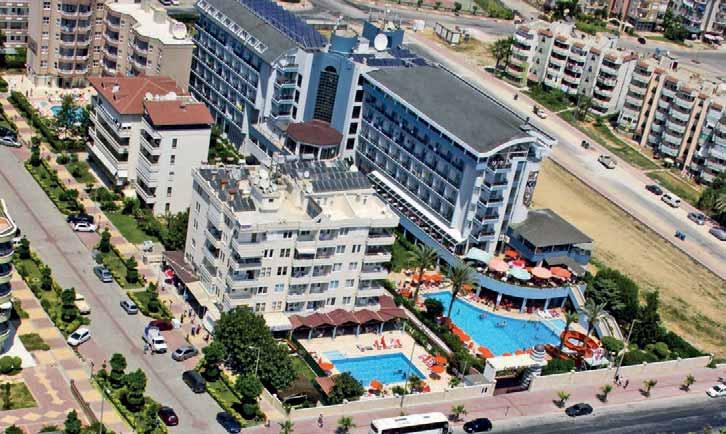 Turecko I Alanya SPA & WELLNESS Hotel LONG KRIZANTEM KATYA Hotel Krizamtem sa rozprestiera na rozlohe 5800