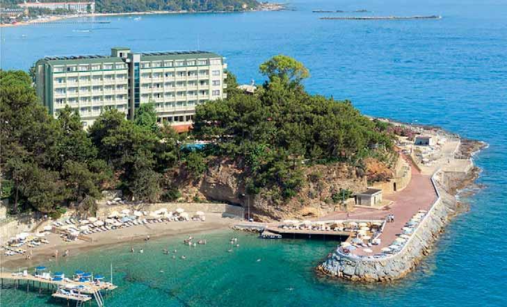 Turecko I Alanya - Avsallar Trurecko PRE MLADÝCH Hotel INCEKUM WEST Hotel sa nachádza v malej skalnatej zátoke, iba 150 m od