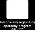 Integrovaný regionálny operačný program vyhlasuje V Ý