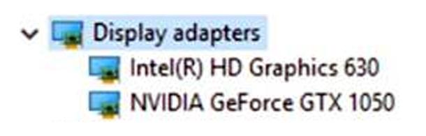 Ovládač Intel HD Graphics V nástroji Správca zariadení skontrolujte,