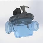 peristaltic dosing pump > DUO version : & UV socket > PRO : dosing according to water temperature Dávkovanie oxidantu Oxidiser dosing PF10J030
