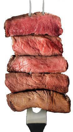 Steaky z roštenky /vysoká, nízka/ ꕥ STEAKOVÁ PONUKA ꕥ 200g Steak z roštenky *7* 13,50 200g/200g Steak z roštenky, zemiaky s rozmarínom, *7* 14,40 brusnicovo-vínová omáčka 200g/200g Filetovaný steak z