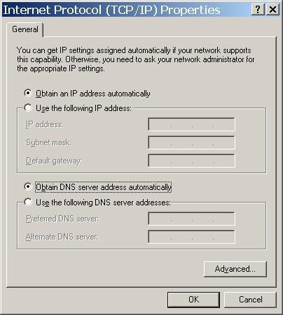 6.2 Nastavenie počítača Windows NT/2000/XP Konfigurácia protokolu TCP/IP 1. Vo Windows XP kliknite na Start, Control Panel (ovládací panel).