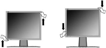Zdvihnutie a spustenie displeja Panel displeja (hlavu) dokážete jednoducho manuálne zdvihnúť a spustiť.