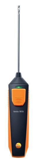 číslo: 0560 2115 03 testo 905i: Teplomer vzduchu ovládaný pomocou smartfónu - Meranie teploty v miestnostiach, potrubiach a na