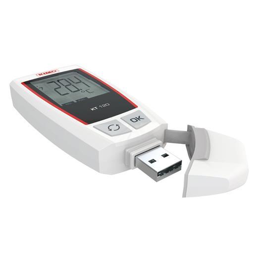 Záznamník teploty - datalogger KIMO KT 120 je kompaktný prístroj určený na meranie a záznam teploty v miestnostiach, skladoch, chladničkách, alebo všade