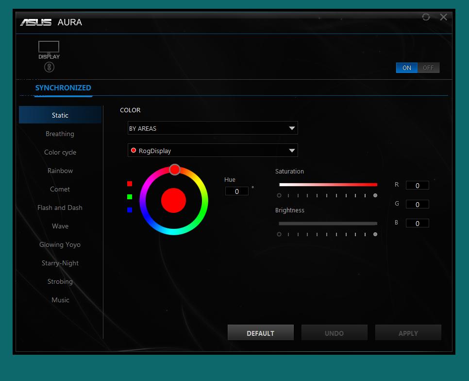 3.2 Aura AURA je softvérový program, ktorý ovláda farebné LED na podporovaných zariadeniach, ako sú monitory, základné dosky, grafické karty, stolové PC atď.