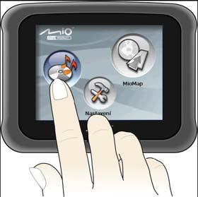 Obsluha zariadenia Na ovládanie zariadenia sa používa dotyková obrazovka, ktorú ovládate dotykom špičiek prstov.