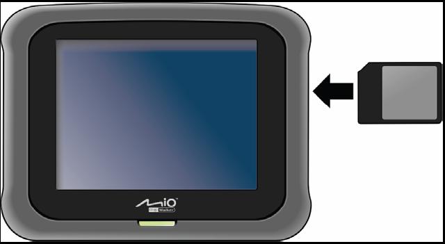 1.5 Použitie karty SD/MMC Vaše zariadenie má slot SD/MMC, do ktorého môžete vkladať doplnkové pamäťové karty Secure Digital alebo MultiMediaCard.