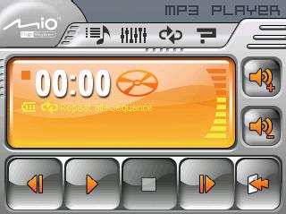 x2x MP3 2.1 Spustenie a ukončenie prehrávača MP3 MP3 prepne vaše zariadenie na prehrávač MP3.
